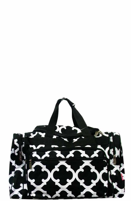 Printed Duffle Bag-OTG420/BLACK